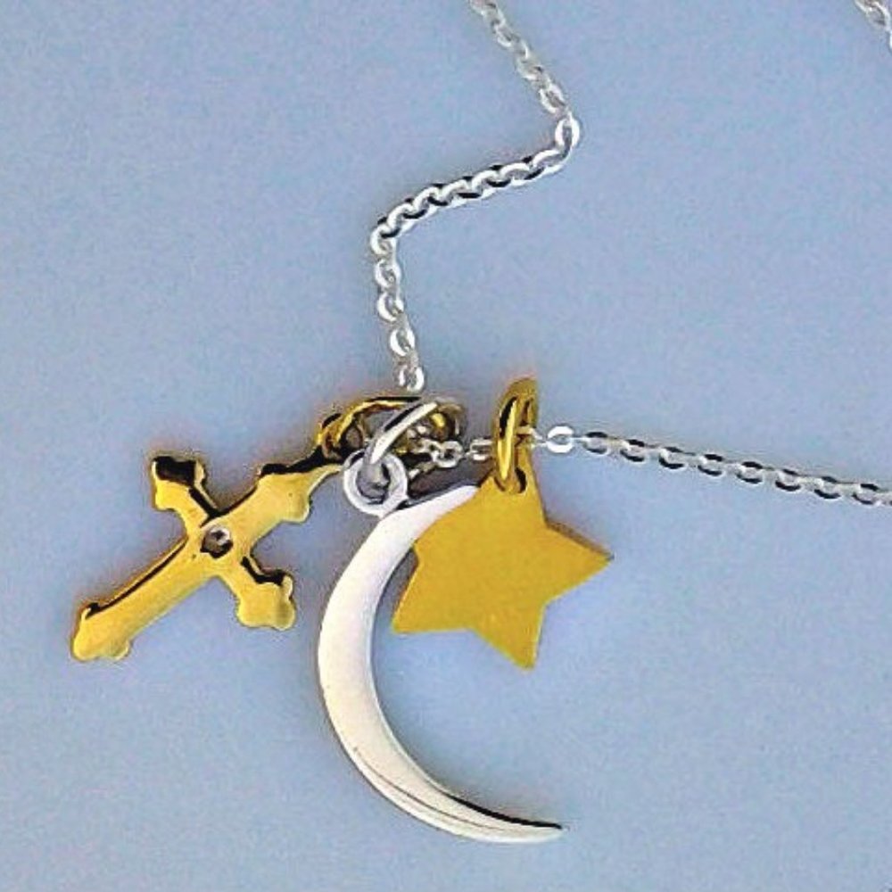 VERMEIL AND SILVER PENDANT